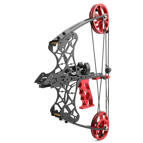 45lbs Mini Compound 18" Bogen Dual-Use Stahlkugelpfeile Bogenschießen Angeln Jagd - Bild 16 von 18