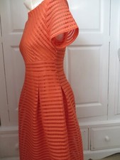 Boohoo orange lace dress size 10
