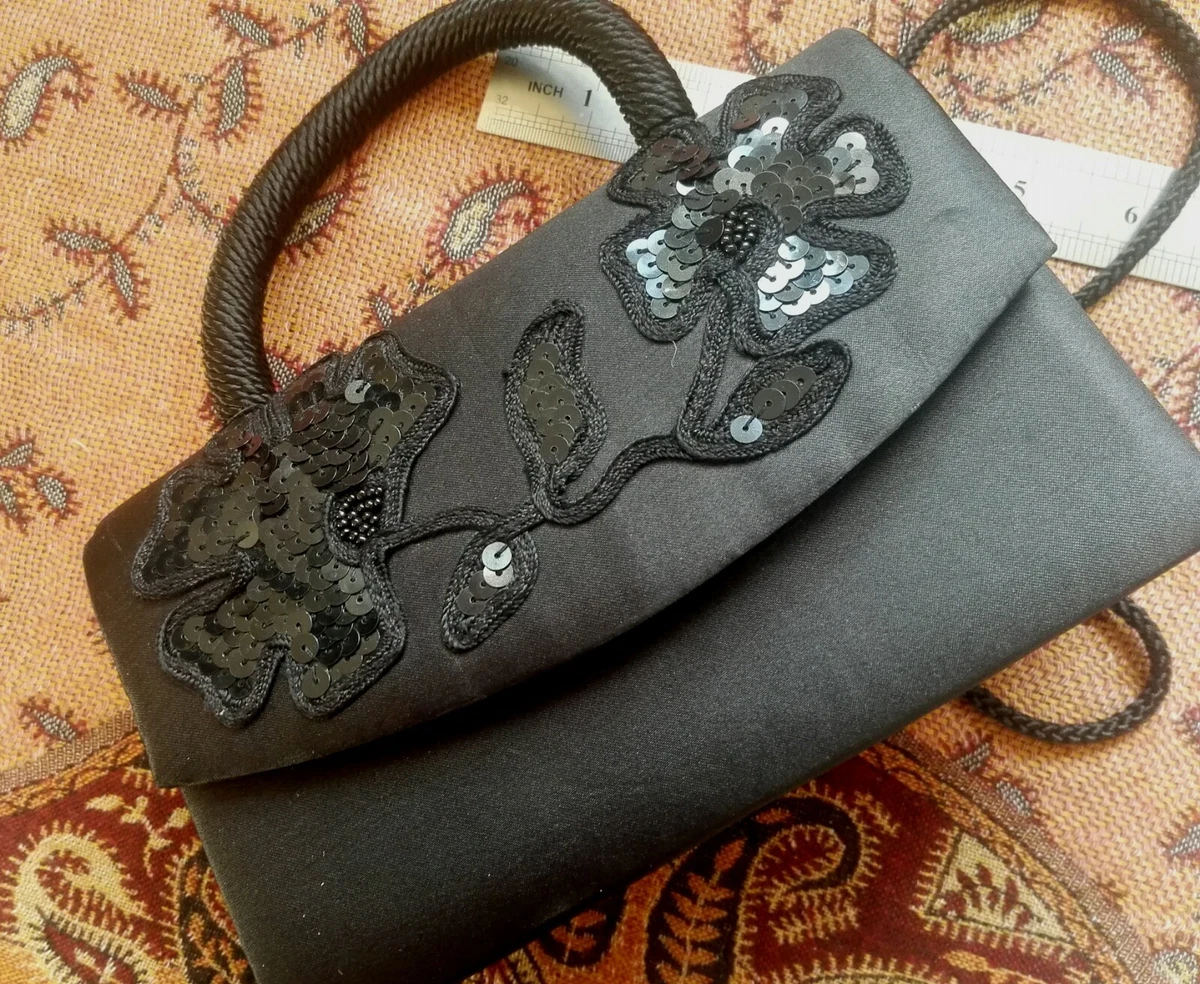 Silk evening bag sale