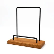 sdroceRyaM Vinyl Record Storage Holder Cherry Wood Album Display Stand Record...