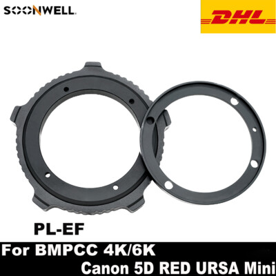 Soonwell PL-EF Lens Adapter For PL Lens to Canon EF Mount BMPCC 4K 6K Canon 5D2