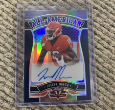2022 Leaf Valiant All-American Navy Blue JOSEPH NGATA Auto Rc #'D 8/20 CLEMSON