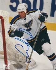 Signed  8x10 SCOTT MELLANBY St. Louis Blues Photo - COA