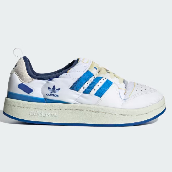 Слипоны Adidas Puffylette белого/синего цвета - HP6698 Expeditedship