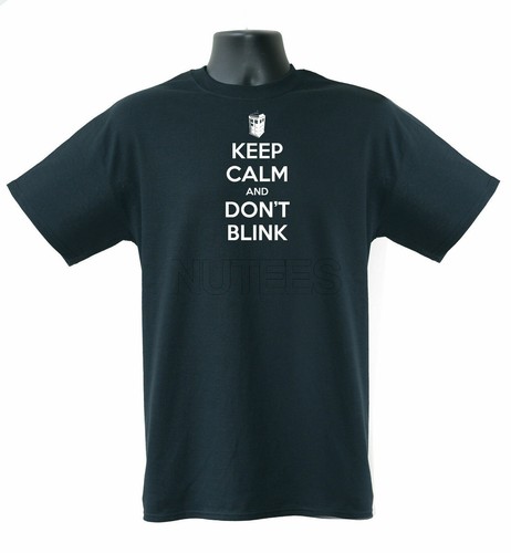 Keep Calm And Don't Blink Funny Police Box Mens Ladies Kids T-Shirts Vest S-XXL - Picture 2 of 8