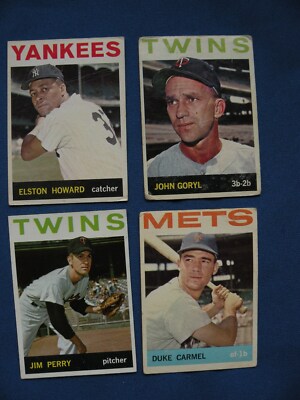1964 Topps check available list in description #34-315 $1 each baseball $1 S&H