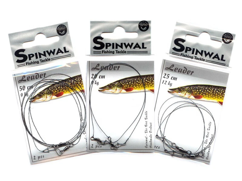 Spinwal Pike Leaders 20-50cm 2-20kg 2pcs Lure Fishing Tackle