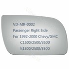 Passenger Right Side Mirror Glass Replace For 1992-2000 Chevy C1500 2500 3500 RH