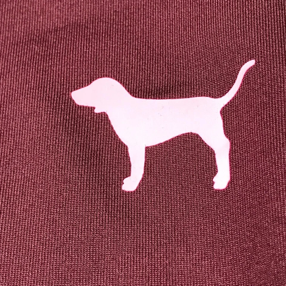 Camisa Rosa Victoria's Secret Para Mujer Pequeña Granate 1/2 Cremallera Ultimate Activewear Top Foto 4 de 4