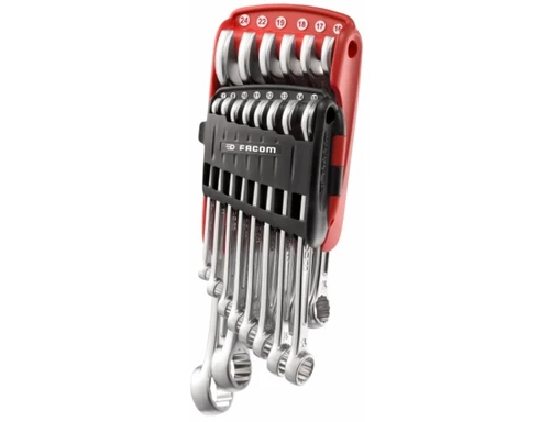 FACOM Satz mit 14 Gabel- Ringschlüsseln, metrisch, praktischen Halter  440.JP14