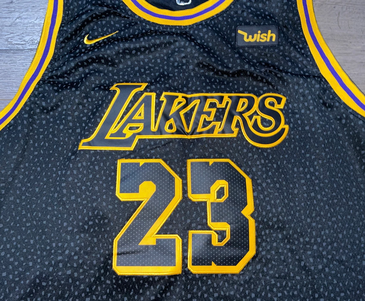 Nike Youth Los Angeles Lakers LeBron James #23 Yellow Swingman Jersey