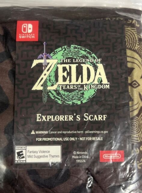 Zelda Tears of the Kingdom Explorer’s Scarf *RARE EXCLUSIVE* New Factory Sealed!