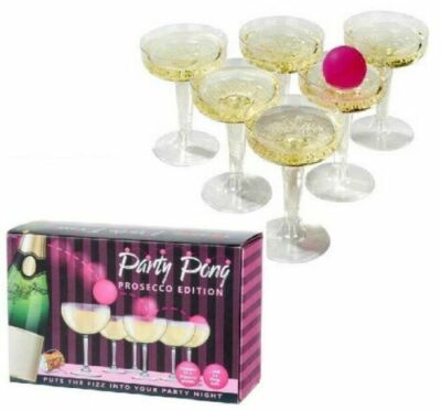 Prosecco Pong Trinkballspiel Erwachsenenspiel Bier Pong vergessen - Champagner! Funtim
