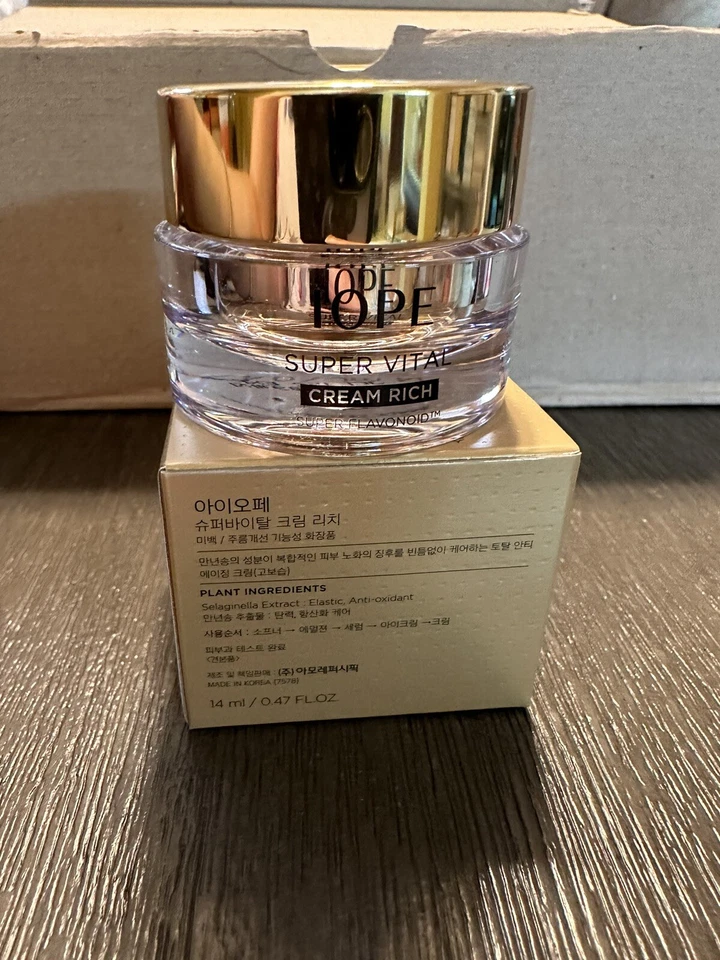 (14mL x 2pcs) IOPE Super Vital Cream Rich 28mL Antioxidation Anti-aging - Image 3 of 4