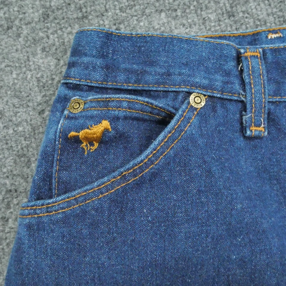 Pantalones de mezclilla vintage Wrangler Jeans juveniles 12 azules niñas 27x29 años 80 Foto 3 de 4