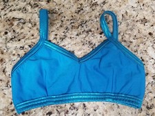 Girls Details Dancewear Bra Top Blue Size child XL 