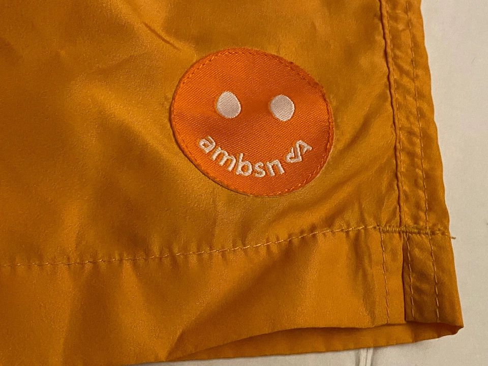AMBSN Men’s Happy Face Board shorts Yellow Size 30”W EUC - Image 3 of 4