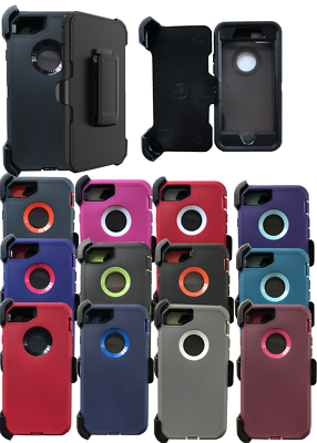 For Apple iPhone 7 & iPhone 8 Case With (Belt Clip Fits Otterbox