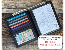 Men's Genuine Leather Bifold Wallet Hipster Credit Card ID Holder RFID Blocking