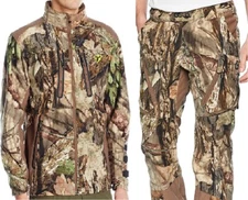 Scent Blocker Dead Quiet Camo Hunting Suit Jacket & Pant, MOC, 2X  XXL MSRP $320