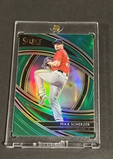 2020 SELECT MAX SCHERZER PREMIER GREEN PRIZM REFRACTOR SSP #’d 2/5!