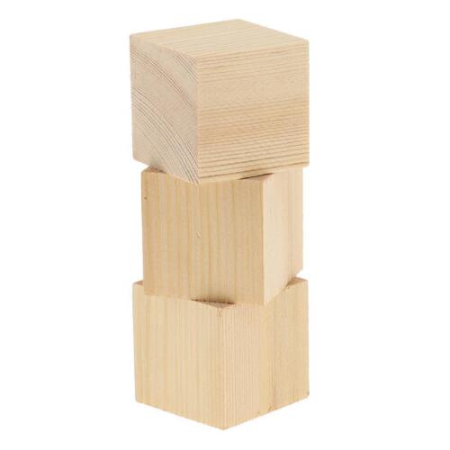 Blocs 15/20/35 mm - cubes carrés en bois - prêts pour blocs photo, artisanat, art - Photo 1/10