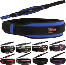 Weight Lifting Belt with Double Back Support Gym Training 5" Wide Belts
