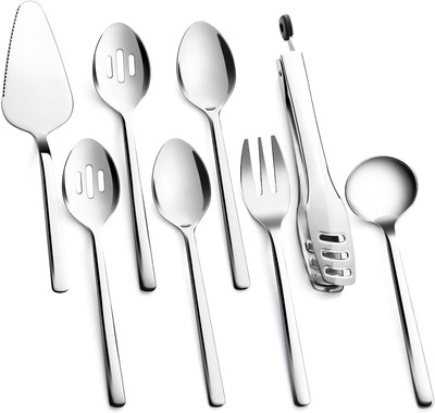 Large Hostess Serving Utensils Sets 18/10 Stainless Steel Heavy Duty 10inch -