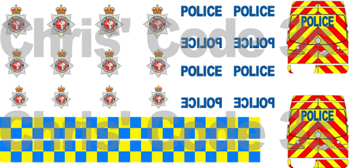 Code 3 Adhesive Vinyl Decal Suit Oxford Diecast 1/76 van - Civil Nuclear Police - Picture 3 of 6