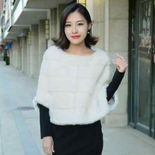 Giacca Donna Cappotto Pelliccia Ecologica Sintetica Morbida Corta Bianco 39132