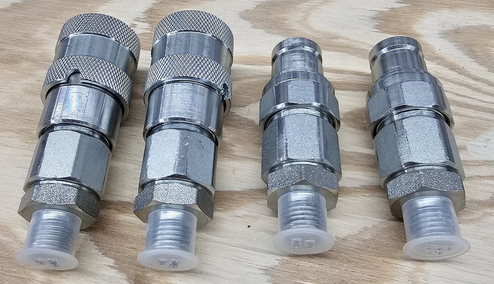 L08 3/8 - DIN L08 - Flat Face Quick Connect SET Mini Excavator AGT Chinese ...