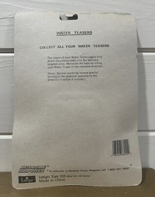 The Legend of Zelda Nintendo Power Water Teaser Juguete Era NES Sellado 1988 De Colecci&oacute;n