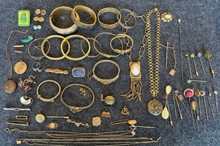 Huge Estate Lot Victorian Art Deco Jewelry Lot Parts Repair Gold Filled AMAZING!