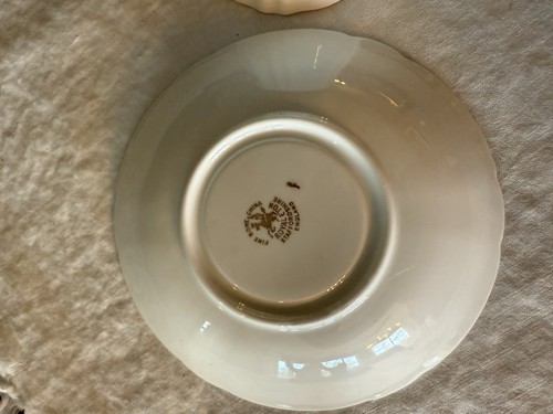 Set tazze e piattini vintage Royal Eton Staffordshire X2233/3 rose rosa osso Cina - Foto 17 di 18