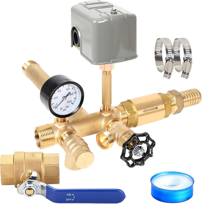 #ad #ad 1quot;X 11quot;Well Pressure Tank Tee Kit with 40 60Psi Pressure SwitchBrass Pressure T $124.57