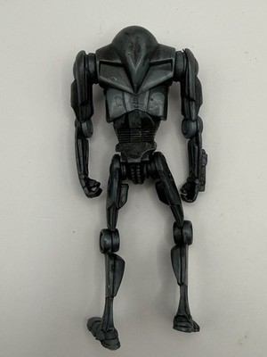 Star Wars Super Battle Droid Figure Loose Black Battle Worn Droid