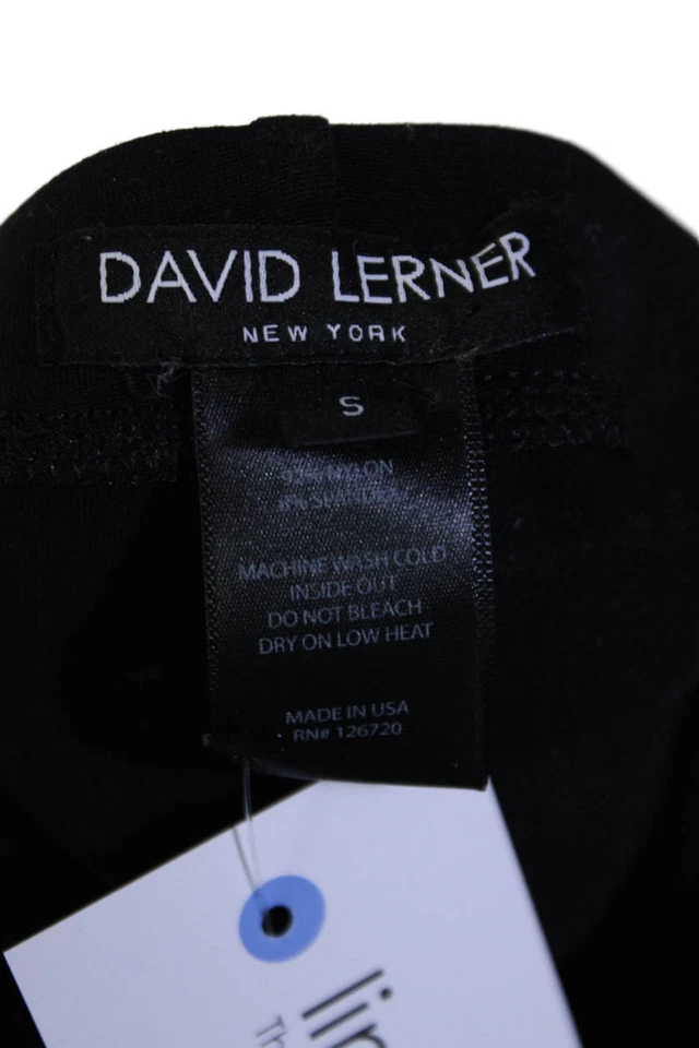 Leggings David Lerner Mujer Cintura Elástica Corte Tobillo Negros Talla Pequeña Foto 4 de 4