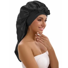 Satin Sleep Bonnet Silk Night Cap for Braids Curly Long Hair