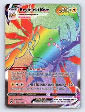 REGIELEKI VMAX 198/195 RAINBOW RARE SILVER TEMPEST POKEMON Holo NM on eBay