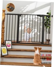 29.7-48" Baby Gate for Stairs, Mom's Choice Awards 29.7-48"W x 30.5"H Black
