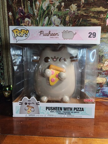 Funko Pop #29 "Pusheen with Pizza" 10" Target Exclusive Jumbo Cat Kitty NIB
