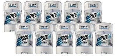 Speed Stick Anti-Perspirant Deodorant Power Gel, 3 Ounce (Pack of 10), White 
