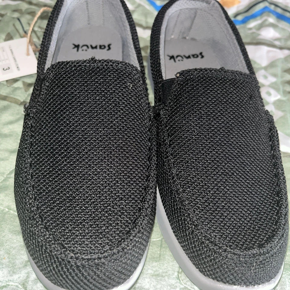 Sanuks 儿童人行道冲浪者 Lite 网眼懒人鞋 尺码 2-3 — 第 4/4 张图片