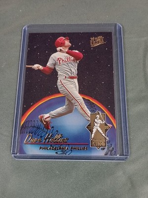 1993 Fleer Ultra #10 Dave Hollins Home Run King Contact Hitter Excellent Card.