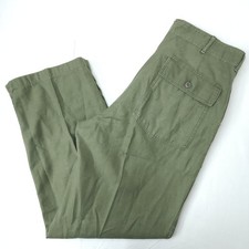 Vintage Vietnam War Sateen OG-107 Baker Fatigue Pants Type 1 Size 38x33 36x32 