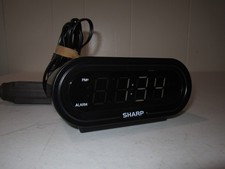 Sharp Digital Alarm Clock AccuSet Automatic Set, LED Display, SPC476 Back Up Bat