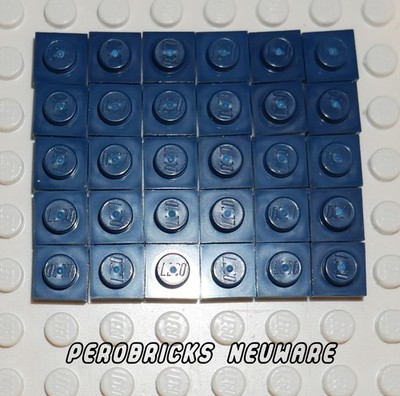 Lego Basic 30 Platten 1x1 #3024 dunkelblau NEUWARE