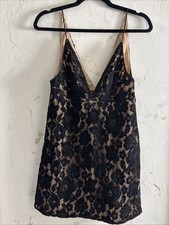Free People Mini Overlay Lace Dress Fairygrunge Fairygoth Whimsigoth Size 2