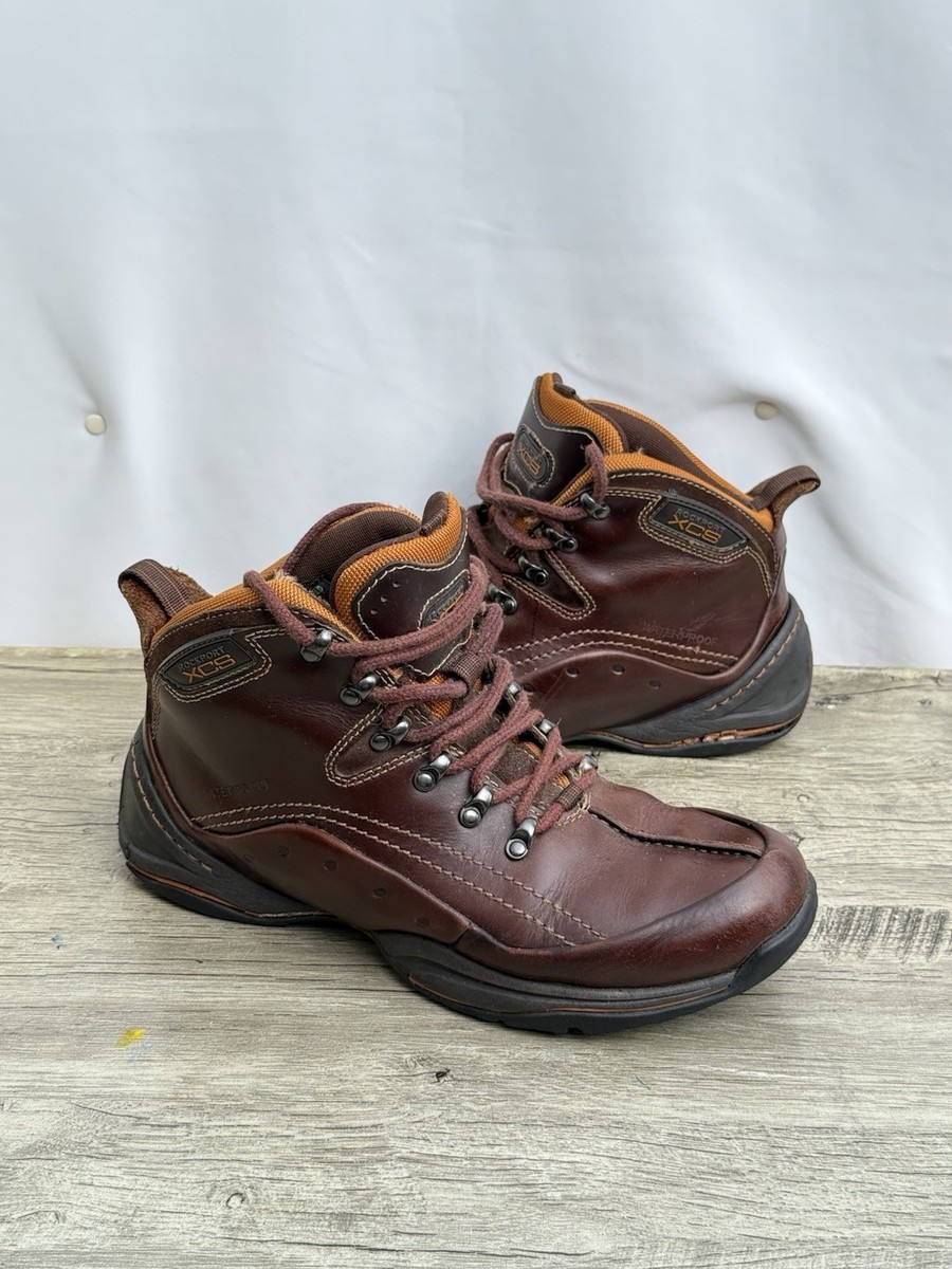 Rockport XCS Hydro Shield Leather Walking Shoes Brown Mens UK - Main Image