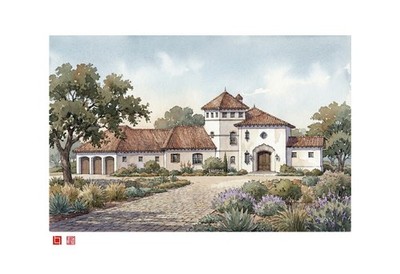 Architectural Rendering print #14 by L. Lumpkins Architects, Inc. 13''x19''